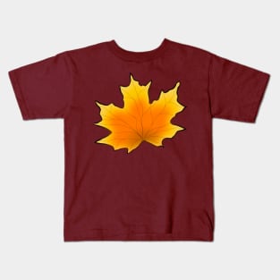 Maple Leaf in Autumn Kids T-Shirt